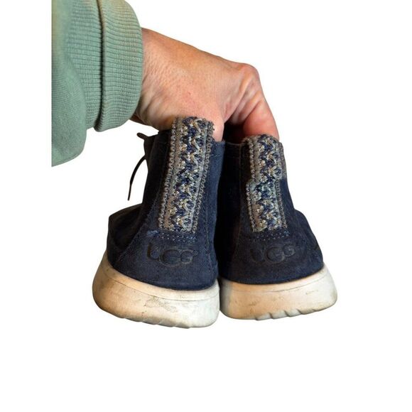Ugg Mens Size 9 Suede Ankle Chukka Boots Navy Blue Casual Shoes - Picture 9 of 10